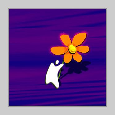 Angel with a Sunflower - Generosity and Grace Card